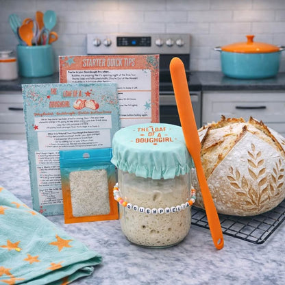 Showgirl Themed Sourdough Starter Kit with Dehydrated Sourdough Starter