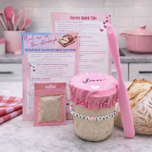 Lover Themed Sourdough Starter Kit with Dehydrated Sourdough Starter