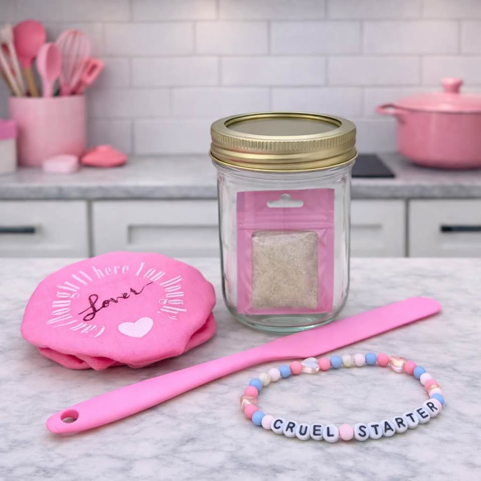 Lover Themed Sourdough Starter Kit with Dehydrated Sourdough Starter