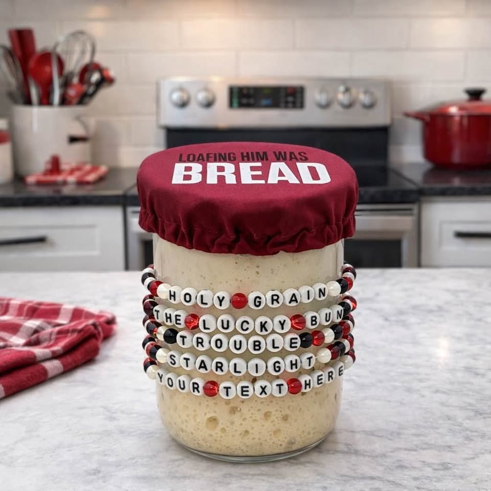 RED Themed Sourdough Starter Kit with Dehydrated Sourdough Starter